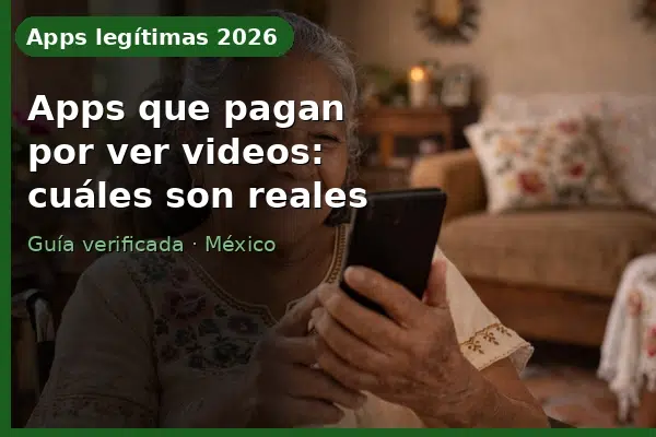 Apps que te pagan por ver videos en México 2026: cuáles son reales
