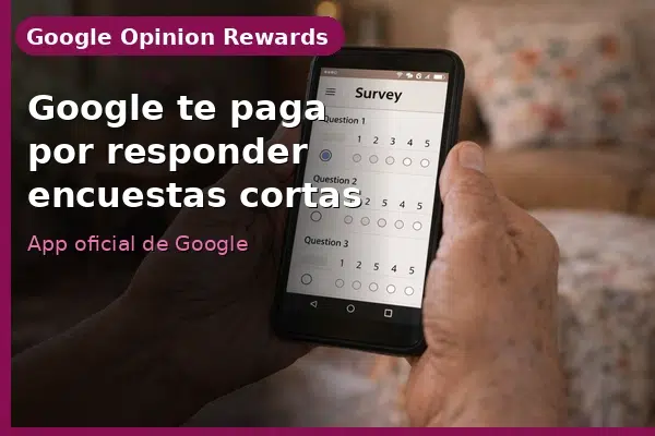 Google Opinion Rewards: la app de Google que te paga por responder encuestas